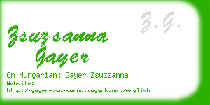 zsuzsanna gayer business card